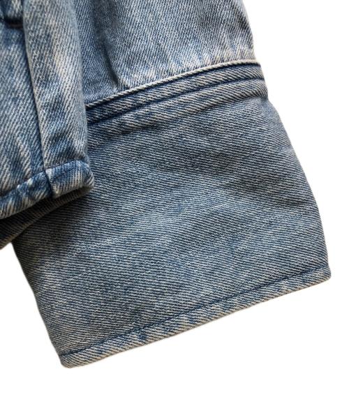 AMLILE（アメイル）AMLILE (アメイル) パールシャツ ブルー サイズ:23の古着・服飾アイテム
