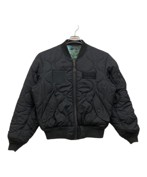 AVIREX（アヴィレックス）AVIREX (アヴィレックス) QUILT MA-1 ”MIDGAR” AVIREX FINAL FANTASY ブラック サイズ:Lの古着・服飾アイテム