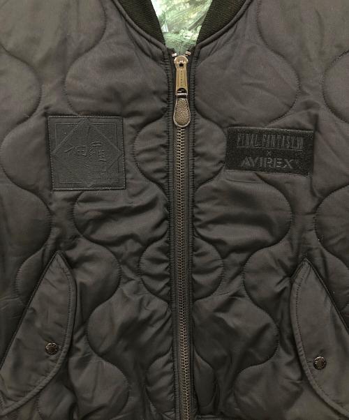 AVIREX（アヴィレックス）AVIREX (アヴィレックス) QUILT MA-1 ”MIDGAR” AVIREX FINAL FANTASY ブラック サイズ:Lの古着・服飾アイテム