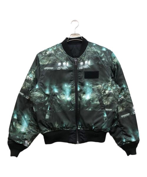 AVIREX（アヴィレックス）AVIREX (アヴィレックス) QUILT MA-1 ”MIDGAR” AVIREX FINAL FANTASY ブラック サイズ:Lの古着・服飾アイテム