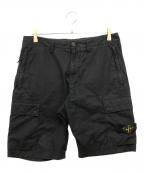 STONE ISLANDストーンアイランド）の古着「ワッペンショートパンツ」｜ブラック