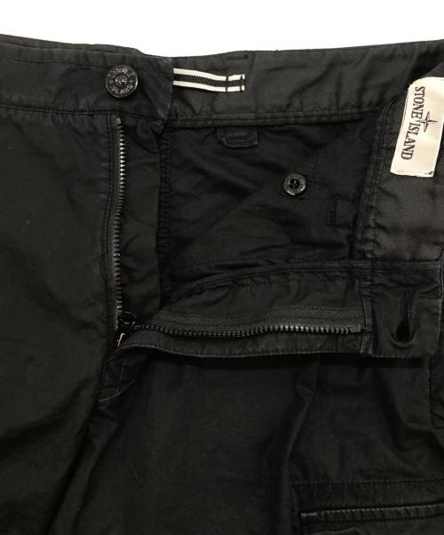 STONE ISLAND（ストーンアイランド）STONE ISLAND (ストーンアイランド) ワッペンショートパンツ ブラック サイズ:不明（実寸サイズをご確認ください）の古着・服飾アイテム