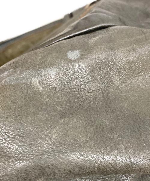 RRL（ダブルアールエル）RRL (ダブルアールエル) レザー メッセンジャー バッグ ブラックインディゴの古着・服飾アイテム