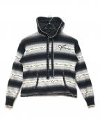 AMIRIアミリ）の古着「Striped Knitted Hoodie」｜ブラック