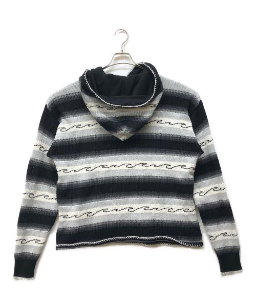 AMIRI（アミリ）AMIRI (アミリ) Striped Knitted Hoodie ブラック サイズ:Mの古着・服飾アイテム