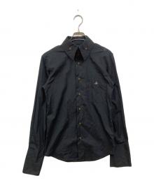 Vivienne Westwood man（ヴィヴィアン ウェストウッド マン）の古着「オーブ刺繍シャツ」｜ブラック