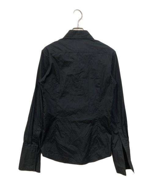 Vivienne Westwood man（ヴィヴィアン ウェストウッド マン）Vivienne Westwood man (ヴィヴィアン ウェストウッド マン) オーブ刺繍シャツ ブラック サイズ:44の古着・服飾アイテム