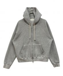 OHOTORO（オオトロ）の古着「Nap Waffle Zipper Hoodie」｜グレー