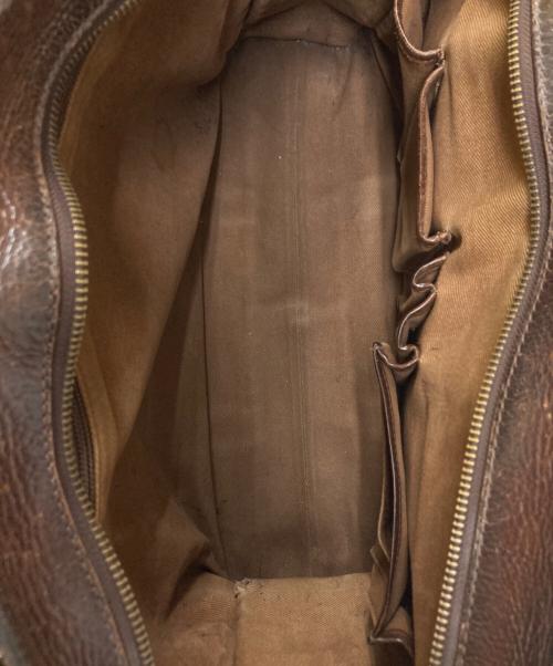 POLO RALPH LAUREN（ポロ・ラルフローレン）POLO RALPH LAUREN (ポロ・ラルフローレン) レザーボストンバッグ ブラウンの古着・服飾アイテム