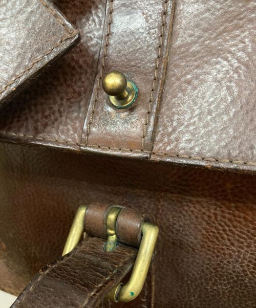 POLO RALPH LAUREN（ポロ・ラルフローレン）POLO RALPH LAUREN (ポロ・ラルフローレン) レザーボストンバッグ ブラウンの古着・服飾アイテム