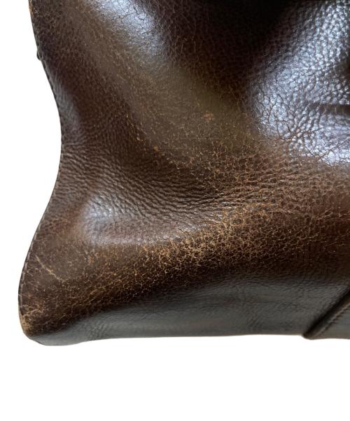 POLO RALPH LAUREN（ポロ・ラルフローレン）POLO RALPH LAUREN (ポロ・ラルフローレン) レザーボストンバッグ ブラウンの古着・服飾アイテム