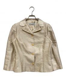 DOLCE & GABBANA（ドルチェ＆ガッバーナ）の古着「シルクテーラードジャケット」｜ベージュ