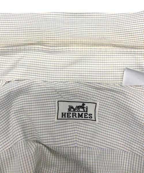 HERMES（エルメス）HERMES (エルメス) セリエボタンシャツ イエロー サイズ:41/16の古着・服飾アイテム