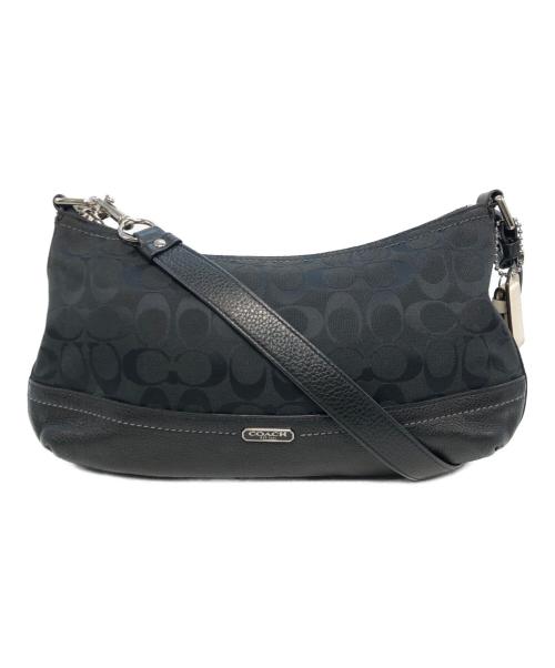 COACH（コーチ）COACH (コーチ) シグネチャー ワンショルダーバッグ ブラックの古着・服飾アイテム