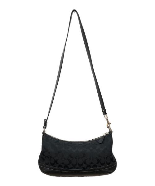 COACH（コーチ）COACH (コーチ) シグネチャー ワンショルダーバッグ ブラックの古着・服飾アイテム