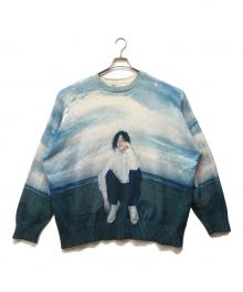 DAIRIKU（ダイリク）の古着「"18SS" PHOTO PULLOVER KNIT」｜ブルー