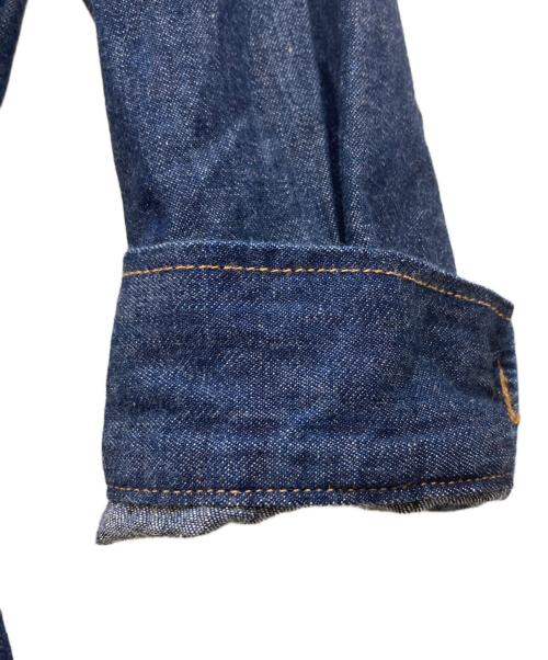 Americana（アメリカーナ）Americana (アメリカーナ) バンドカラーデニムシャツワンピース インディゴ サイズ:サイズ不明の古着・服飾アイテム