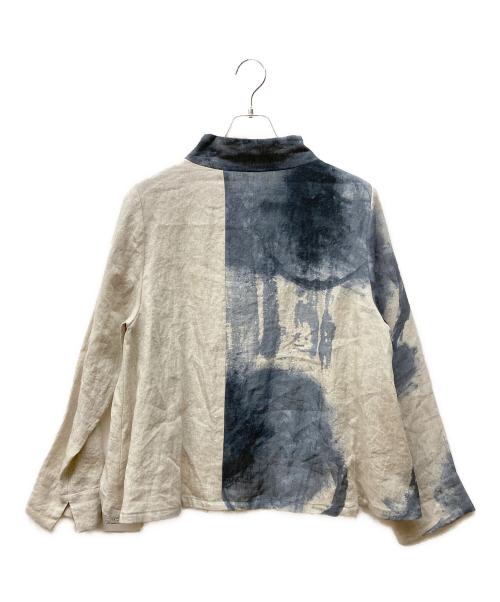 芽風（メフウ）芽風 (メフウ) リネンブラウス グレー サイズ:38 未使用品の古着・服飾アイテム