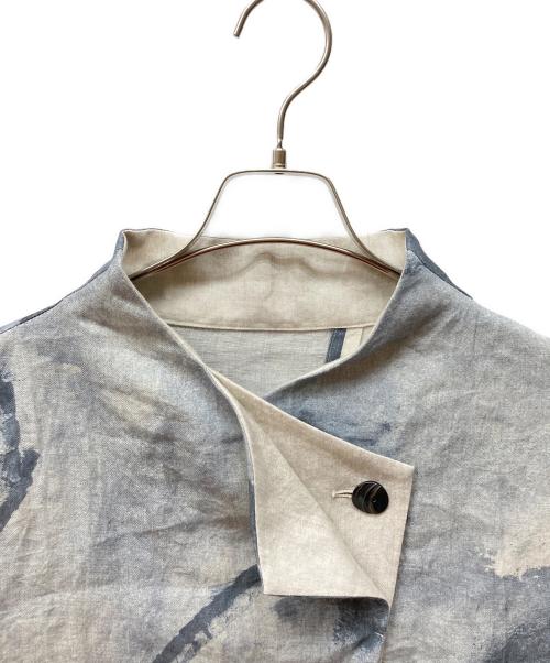 芽風（メフウ）芽風 (メフウ) リネンブラウス グレー サイズ:38 未使用品の古着・服飾アイテム