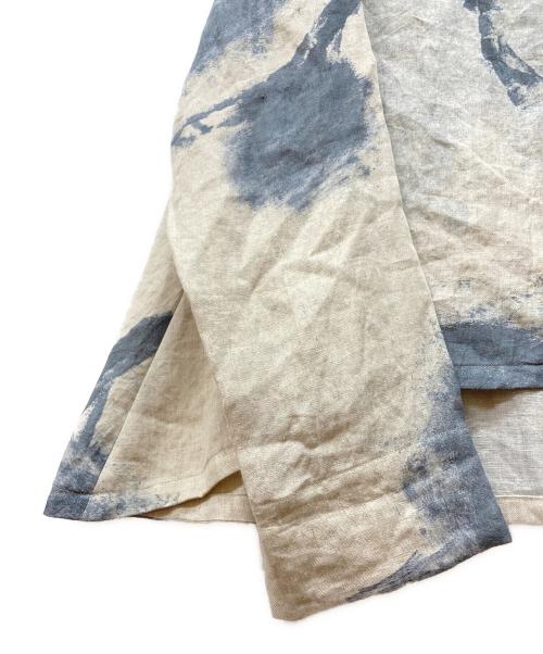 芽風（メフウ）芽風 (メフウ) リネンブラウス グレー サイズ:38 未使用品の古着・服飾アイテム