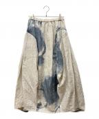 芽風メフウ）の古着「リネンスカート」｜ホワイト