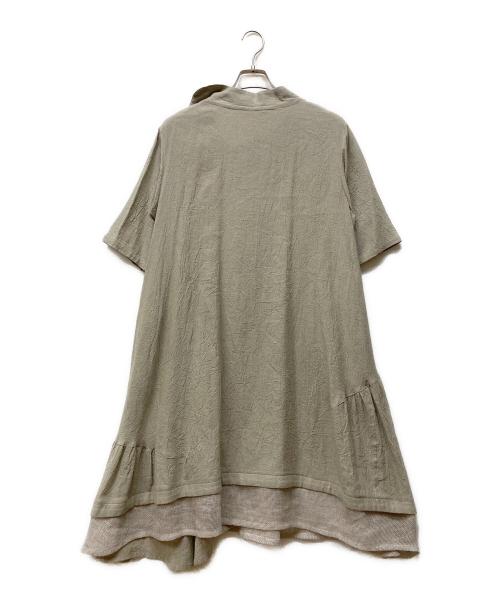 慈雨（ジウ）慈雨 (ジウ) リネンワイドパンツ ベージュ サイズ:40 未使用品の古着・服飾アイテム