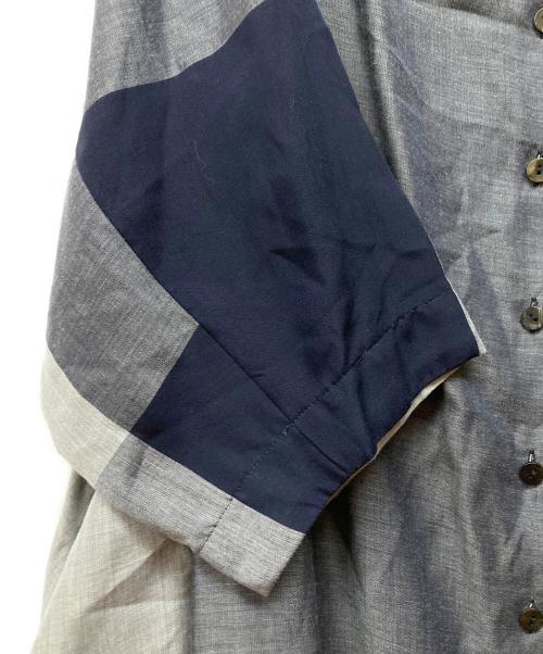 芽風（メフウ）芽風 (メフウ) シャツワンピース グレー サイズ:38 未使用品の古着・服飾アイテム