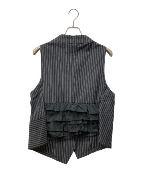 慈雨（ジウ）慈雨 (ジウ) コットンリネンベスト グレー サイズ:38 未使用品の古着・服飾アイテム