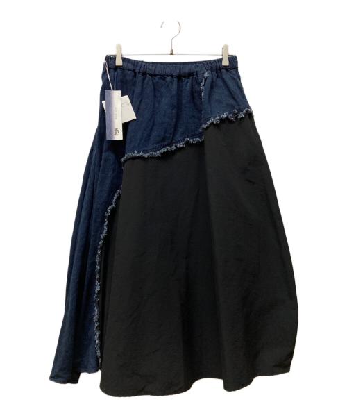 芽風（メフウ）芽風 (メフウ) デニムスカート インディゴ サイズ:38 未使用品の古着・服飾アイテム