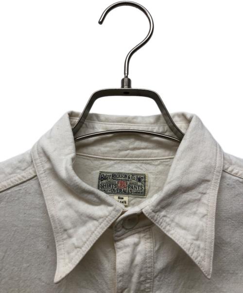 BUZZ RICKSON'S（バズリクソンズ）Buzz Rickson's (バズリクソンズ) WHITE CHAMBRAY WORK SHIRT ホワイト サイズ:14-14 1/2の古着・服飾アイテム