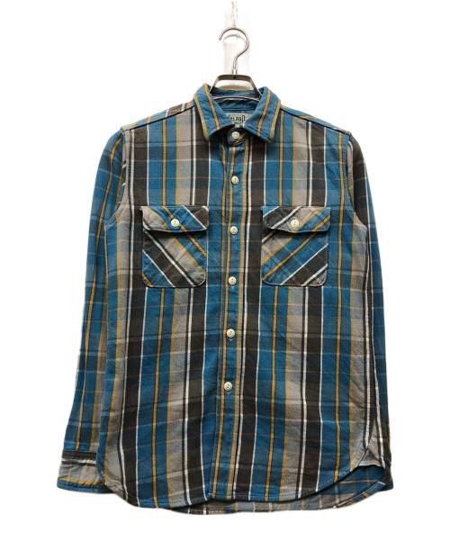 JELADO（ジェラード）JELADO (ジェラード) ネルシャツ ブルー サイズ:14の古着・服飾アイテム