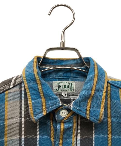 JELADO（ジェラード）JELADO (ジェラード) ネルシャツ ブルー サイズ:14の古着・服飾アイテム