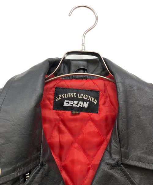 EEZAN（イーザン）EEZAN (イーザン) ダブルライダースジャケット ブラック サイズ:46の古着・服飾アイテム