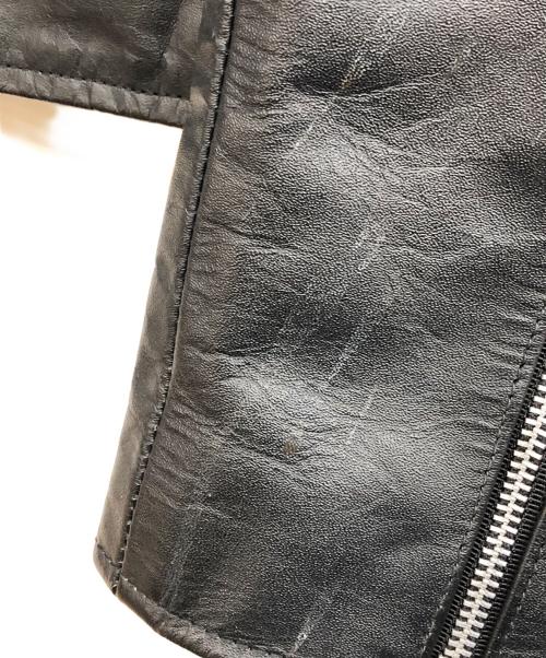 EEZAN（イーザン）EEZAN (イーザン) ダブルライダースジャケット ブラック サイズ:46の古着・服飾アイテム