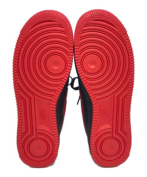 NIKE（ナイキ）NIKE (ナイキ) AIR FORCE 1 '07 BLACK/UNIVERSITY RED-BLACK ブラック×レッド サイズ:27.5 未使用品の古着・服飾アイテム