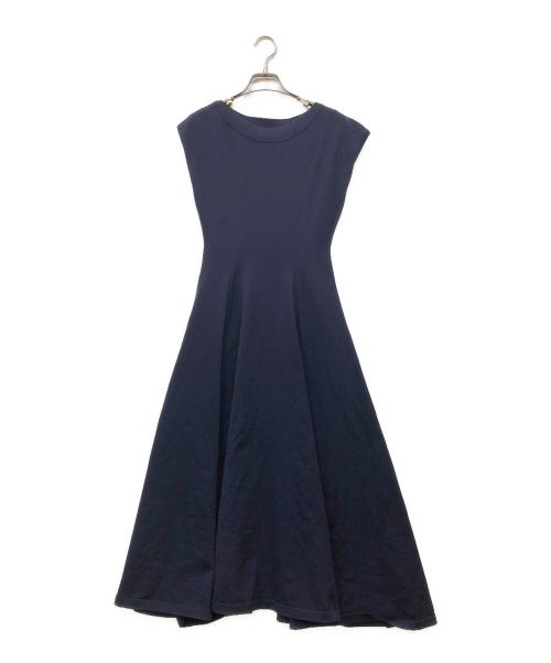 JENNE（ジェンヌ）JENNE (ジェンヌ) フレンチスリーブワンピース ネイビー サイズ:Sの古着・服飾アイテム