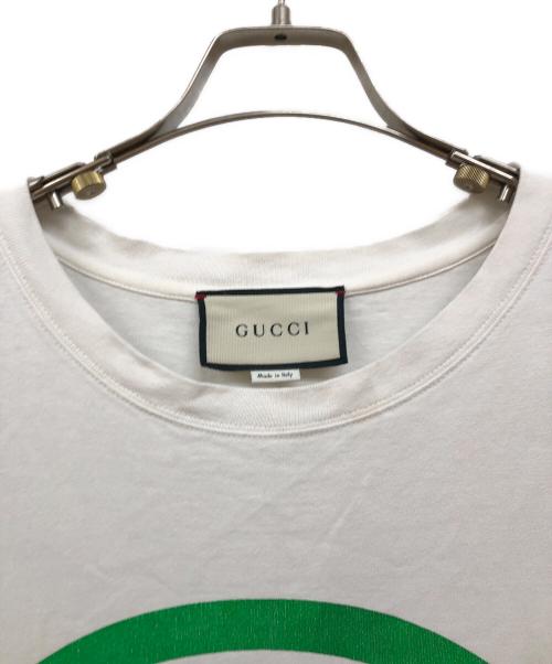 GUCCI（グッチ）GUCCI (グッチ) インターロッキングG オーバーサイズTシャツ ホワイト サイズ:Lの古着・服飾アイテム