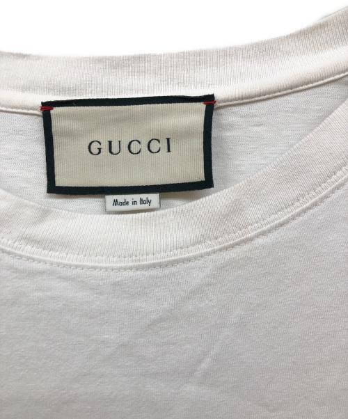 GUCCI（グッチ）GUCCI (グッチ) インターロッキングG オーバーサイズTシャツ ホワイト サイズ:Lの古着・服飾アイテム