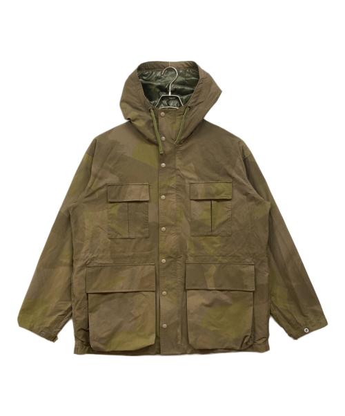 Pilgrim Surf+Supply（ピルグリム サーフサプライ）PILGRIM SURF+SUPPLY (ピルグリム サーフサプライ) カモフラナイロンジャケット グリーン サイズ:Lの古着・服飾アイテム