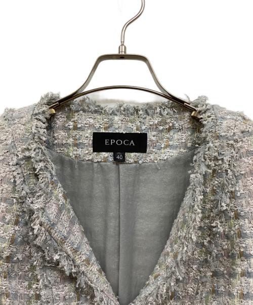 EPOCA（エポカ）EPOCA (エポカ) ラメツイードセットアップ ブルー サイズ:40の古着・服飾アイテム