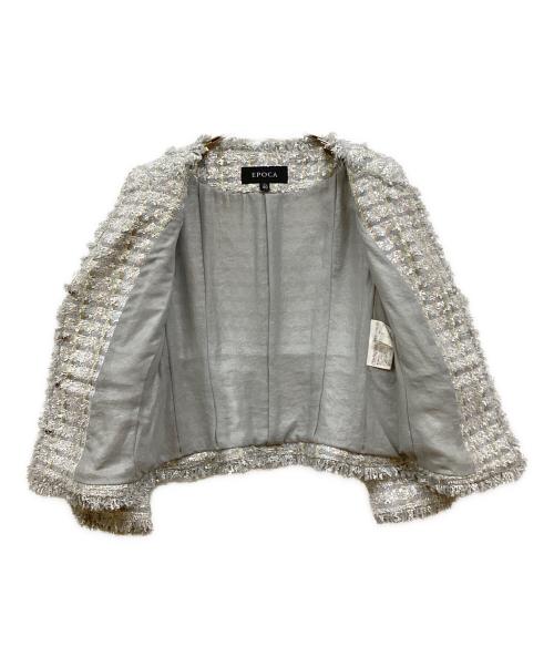 EPOCA（エポカ）EPOCA (エポカ) ラメツイードセットアップ ブルー サイズ:40の古着・服飾アイテム
