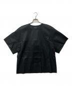 STOULSストゥールス）の古着「ANTONIA T-SHIRT ラムレザープルオーバーTシャツ」｜ブラック