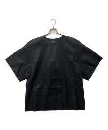 STOULS（ストゥールス）の古着「ANTONIA T-SHIRT ラムレザープルオーバーTシャツ」｜ブラック