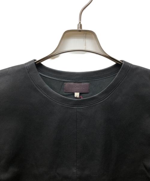 STOULS（ストゥールス）STOULS (ストゥールス) ANTONIA T-SHIRT ラムレザープルオーバーTシャツ ブラック サイズ:Sの古着・服飾アイテム