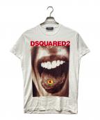 DSQUARED2ディースクエアード）の古着「CIIL FIT プリントTシャツ」｜ホワイト