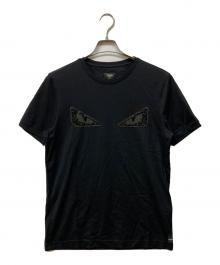 FENDI（フェンディ）の古着「モンスターアイ クルーネックTシャツ」｜ブラック