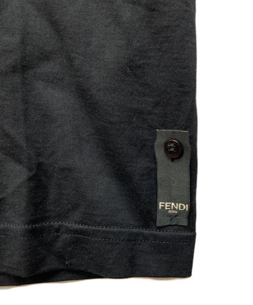 FENDI（フェンディ）FENDI (フェンディ) モンスターアイ クルーネックTシャツ ブラック サイズ:Mの古着・服飾アイテム