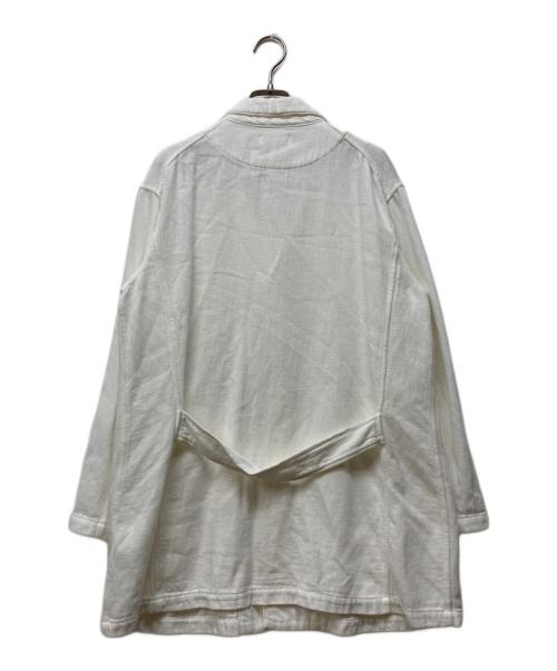 plantation（プランテーション）Plantation (プランテーション) ツイルライトオンスデニムブルゾン ホワイト サイズ:Mの古着・服飾アイテム