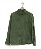 MOMOTARO JEANS桃太郎ジーンズ）の古着「ドットシャツ」｜グリーン