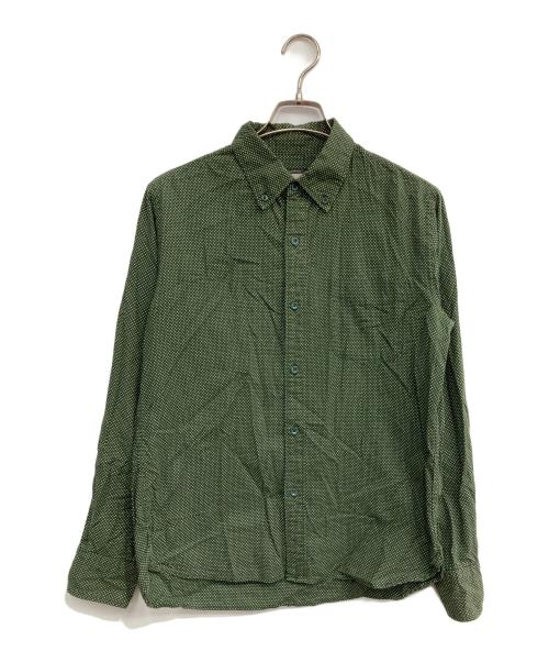 MOMOTARO JEANS（桃太郎ジーンズ）MOMOTARO JEANS (桃太郎ジーンズ) ドットシャツ グリーン サイズ:38の古着・服飾アイテム